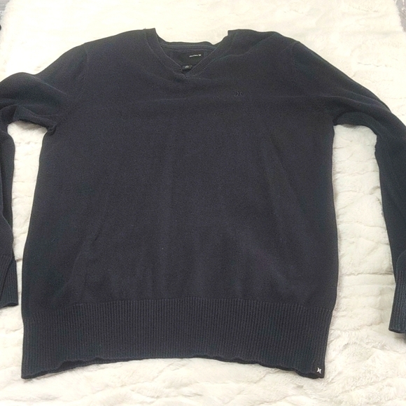 Hurley Other - Mens Hurley V Neck Long Sleeve Cotton Sweater Sz M
